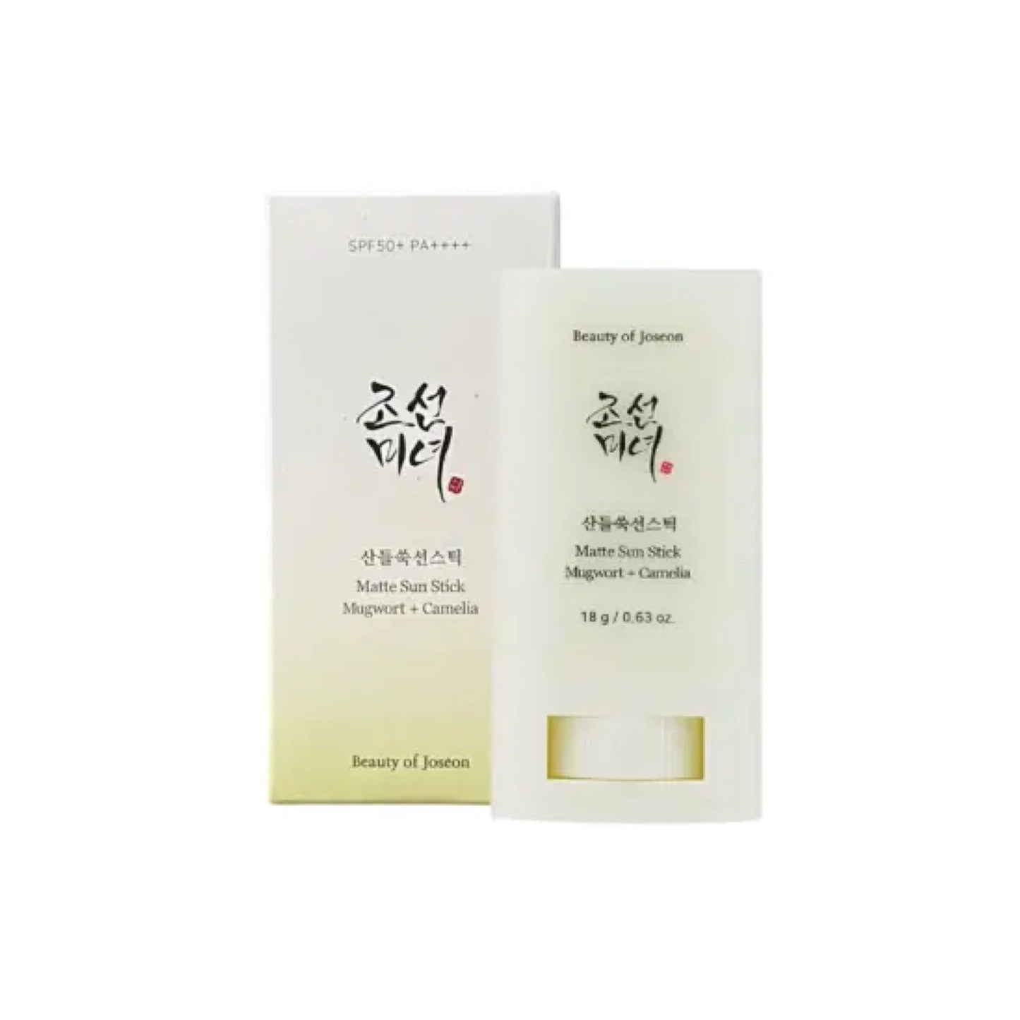 Beauty of Joseon Matte Sun Stick Mugwort + Camelia SPF50 PA ++++