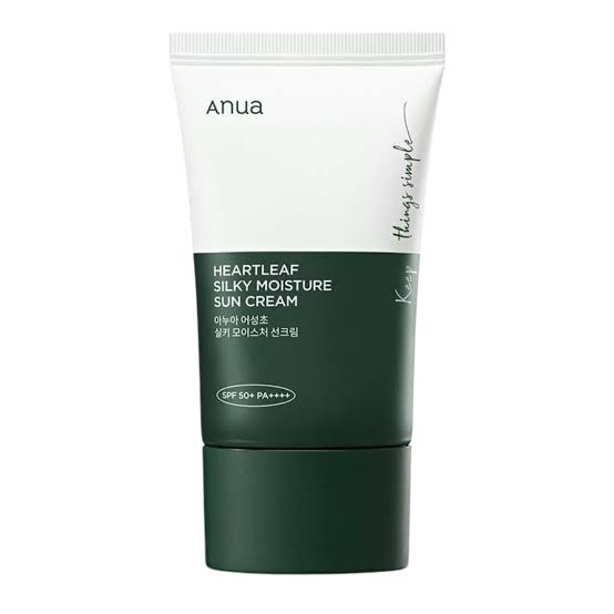 Anua Heartleaf Silky Moisture Sun Cream SPF50+ PA++++